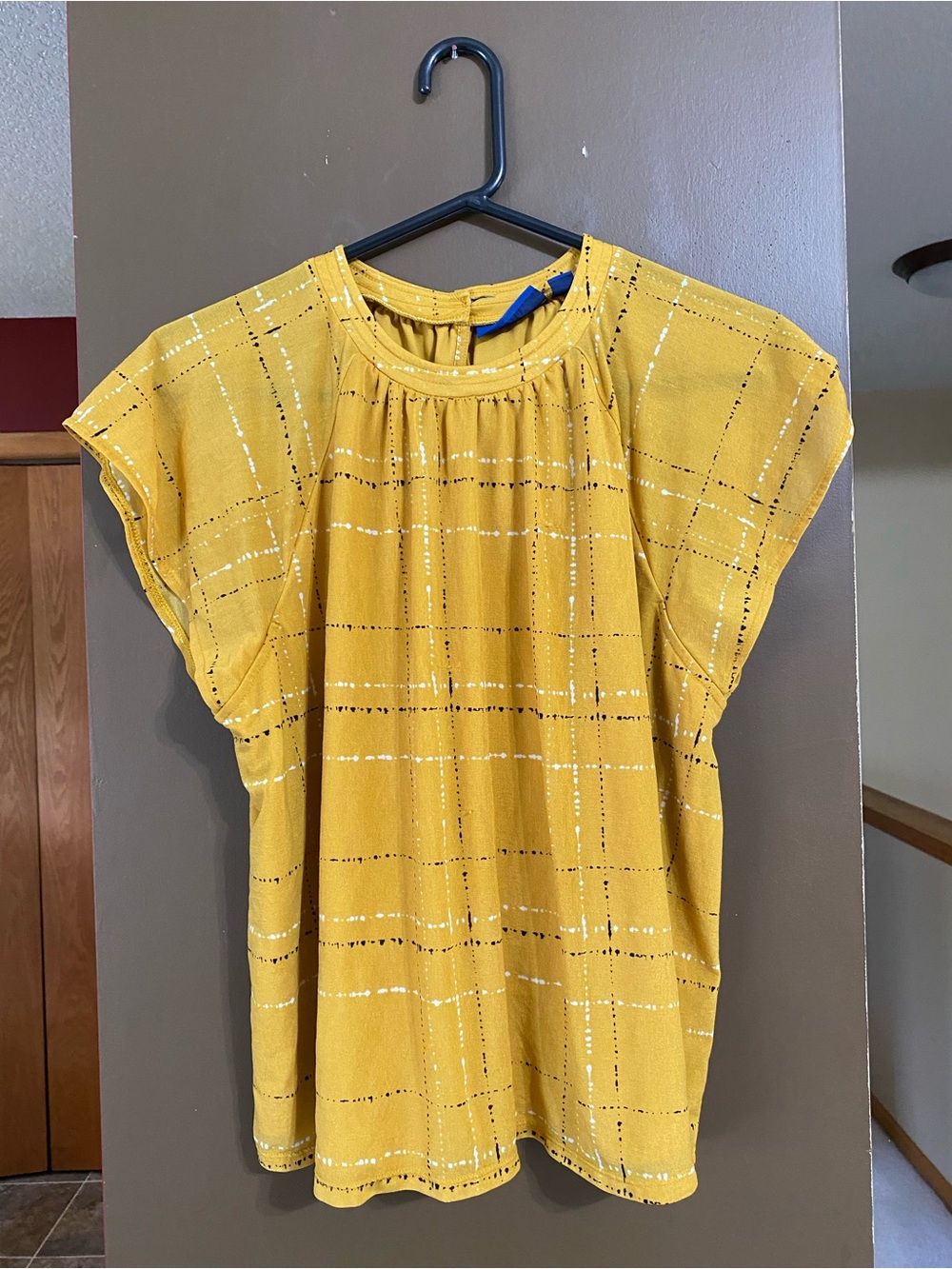 Apt. 9 Mustard Yellow Tee with Subtle Black Detail